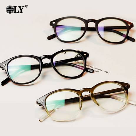 OLY 2016 New Japan Vintage Eye Glasses Frame Men Women Myopia Eyeglasses Fashion Optical Frame Plain Mirror Armacao De Oculos