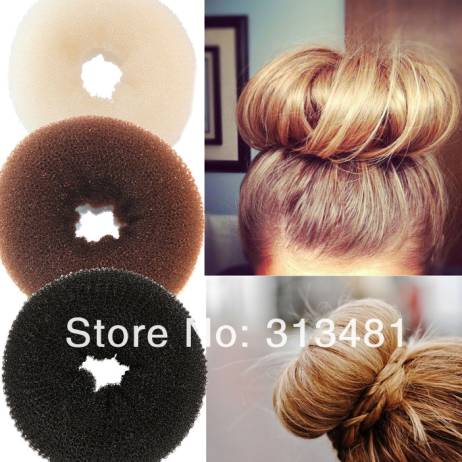 DIY Pure Knitted Hair Bun Hair Donut Make Your Hair More Stylish Hair Accessories 3 Sizes 2 Styles Available