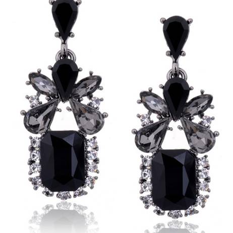 1 Pair 2015 Hot Summer Style Vintage Elegant Alloy Geometric Charm Dangle Earrings Long Earrings for Women