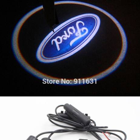( 2 Pieces) Led 4th 7W Car Logo Door Light for Ford S-MAX Mondeo Projector Ghost Shadow 3D Welcome Light