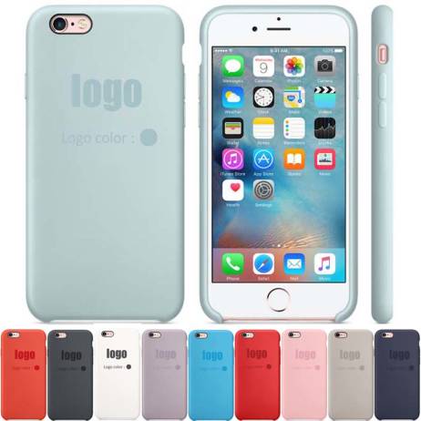 11 colors with logo! for apple iphone 6S 6S plus 2015 New Elegant luxury 1:1 official Copy Ultra slim Silicone Hard case cover