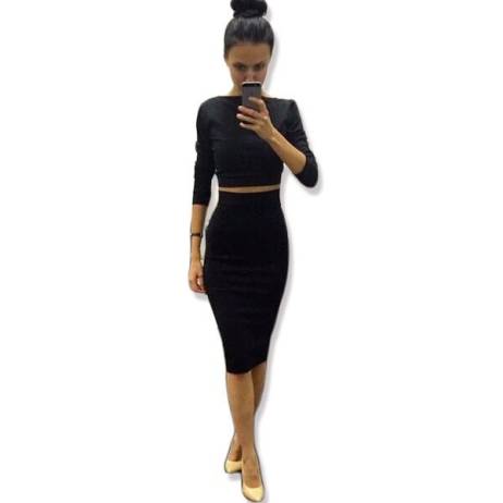 Free Shipping New 2015 Summer Style Women Dress Sexy Celeb Bandage Dress 2 Piece Set Women Dresses Party Dresses Vestidos
