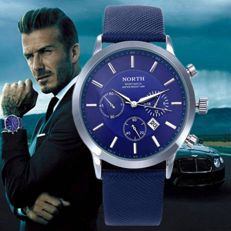 2015 Mens WatchesTop Brand Luxury Casual Military Quartz Sports Wristwatch Leather Strap Male Clock watch relogio masculino