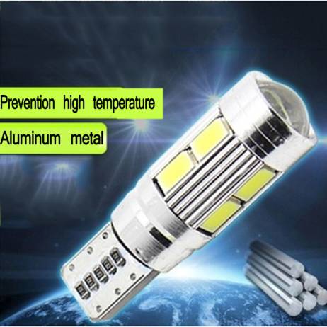 2016 Car LED T10 SMD Clearance modulation 12v 5W Reading Light Meter Lamp Work Lamp with lens 18LM*38
