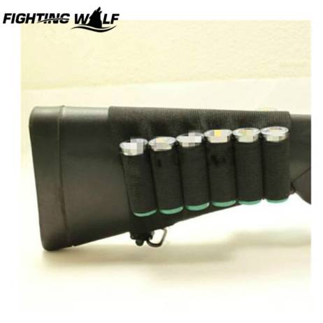 Airsoft Hunting Nylon Buttstock Rifle 8 Cartridge Holder Outdoor Military Paintball Ammo Rifle Gun Bullet Carrier for Hunting