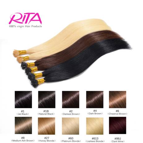 Grade AAAAA Keratin Hair Extensions ON Capsules 16inch-26inch 0.5g/S 100% Real Human Hair Extensions Keratin Stick I tip