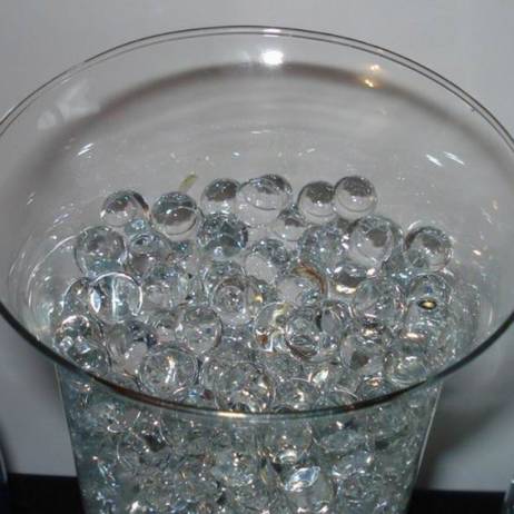10 Bags Transparent Crystal Soil Magic Pearl Shaped Grow Hydrogel Polymer Water Beads Vase Fillers Balls Bio Gel Home Decoration