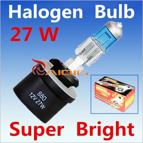 2pcs 880 889 H27W Halogen Bulbs 27W super white PGJ13 Headlights fog lamps day light running Car Light Source parking 6000K