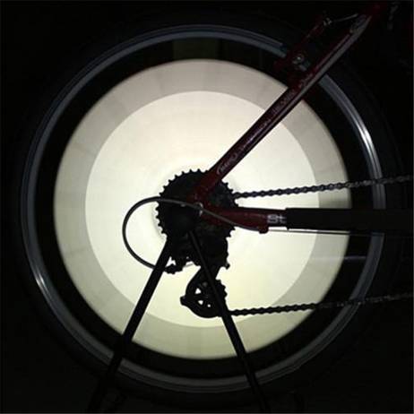 12Pcs Bicycle Mountain Bike Riding Wheel Rim Spoke Mount Clip Tube Warning Light Strip Reflector Reflective Outdoor White 75mm
