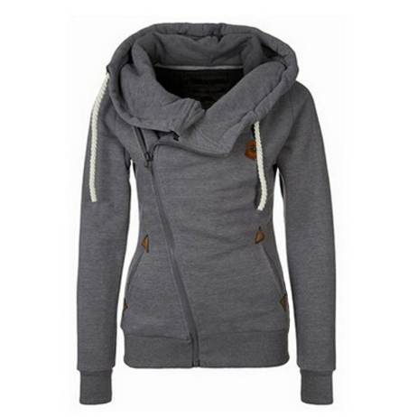 2016 Fashion New European Personality Women Hoodies Sports Suit Side Zipper Hooded Sweashirt Women Jacket Big Size XL Tracksuits