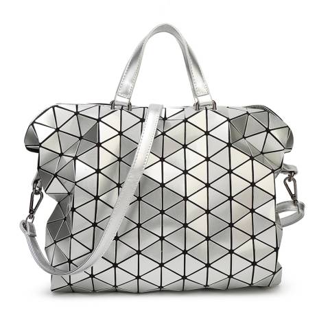 2016 New Women Fashion Laser BAOBAO Bag Geometry Package Sequins Saser Plain Folding Handbags briefcase Shoulder Bags Tote Bags