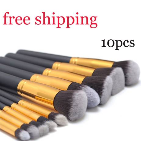 10pcs Brand Cosmetics makeup Brushes Women Practical Powder Brushes Kit Soft Cosmetic Makeup Brushes Toiletry Kit