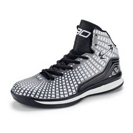 Men Adult fashion High Quality Sneakers Black and Whit Basketball Boots Indoor Basketball Shoes #BS2001W