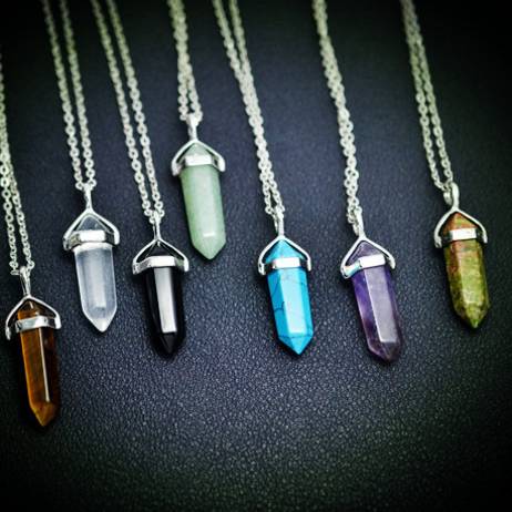 New Fashion jewelry Natural Quartz turquoise Agate Amethyst stone pendant necklace Women/Girl lover Valentine's Day gifts N1565