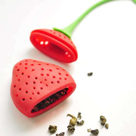 Silicone Strawberry Tea Infuser Loose Leaf Tea Strainer Herbal Spice Infuser Filter Tools