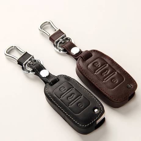 Leather Car Key Cover Case Volkswagen VW Passat B5 B6 B7 Tiguan POLO Bora GOLF 4 5 6 Jetta MK4 MK5 MK6 Car Key Cover Accessories