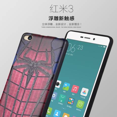 Xiaomi Redmi 3 Case 3D Stereo Relief Painting Protective Case Back Cover For Xiaomi Redmi3 Hongmi 3 Slim Silicon Phone Protector