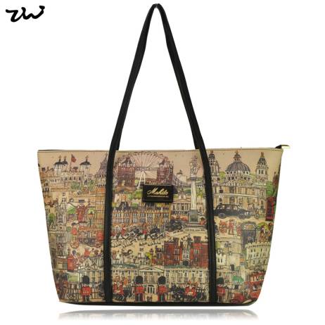 ZIWI Brand Black Color London Style PU Leather Bags Women Messenger Bag Hotsale Large Handbags /FF0421