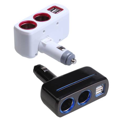 R1B1 SD-1918 3.1A 80W Car Charger Car Lighter Socket with Dual USB Interface Free Shipping