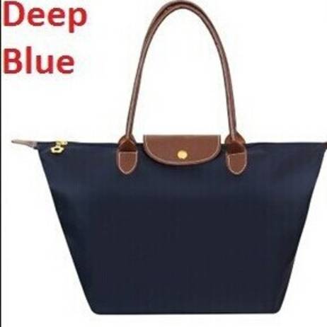 French brand Women long Nylon&PU Leather dumplings vintage Bag,black Tote Shopping shoulder Bag Folding school handbags