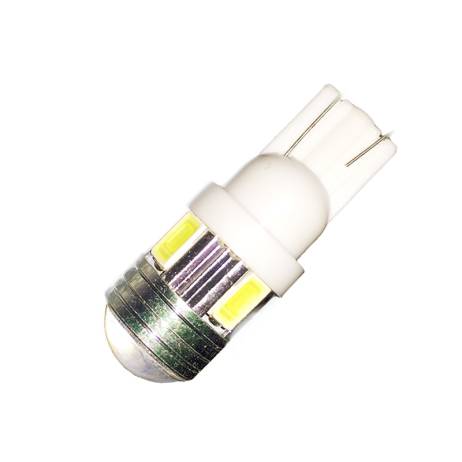 2015 General Car LED modulation 12v 1.5W Car T10 5630 10 SMD aluminum silver Shell lens meter light License Plate Light