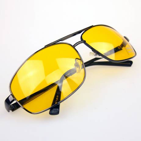 2016 High Quality Night Driving Vision Yellow Lens Sunglasses Driver Safety Sun glasses Goggles type glass Brand New