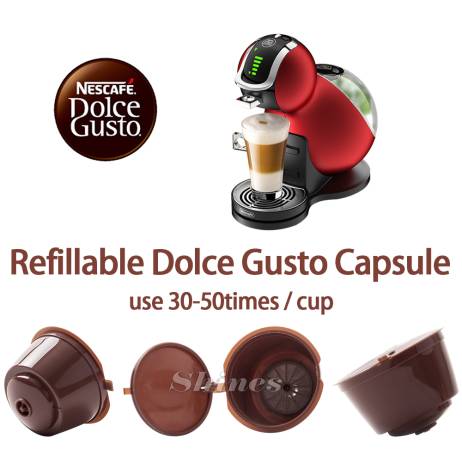 3pcs/pack Refillable Dolce Gusto coffee Capsule nescafe dolce gusto reusable capsule dolce gusto capsules dolce gusto refill