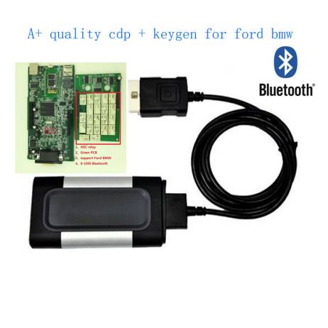 New OBD Scanner for CDP pro plus + with bluetooth and keygen car auto and truck OBD2 professional Diagnostic tools Tester