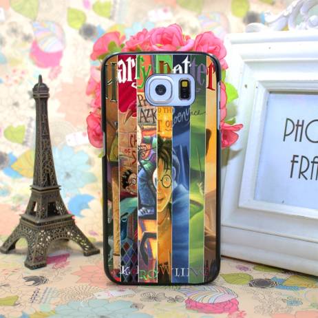 harry potter all books New Fashion Design Hard Black Case Cover for Samsung Galaxy S3 S4 S5 S3 mini S4 mini S5 Mini S6 S6 Edge