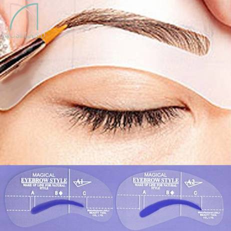 4 styles/set Grooming Stencil Kit Shaping DIY Beauty Eyebrow Template Make Up Tool 24 setyles #2404