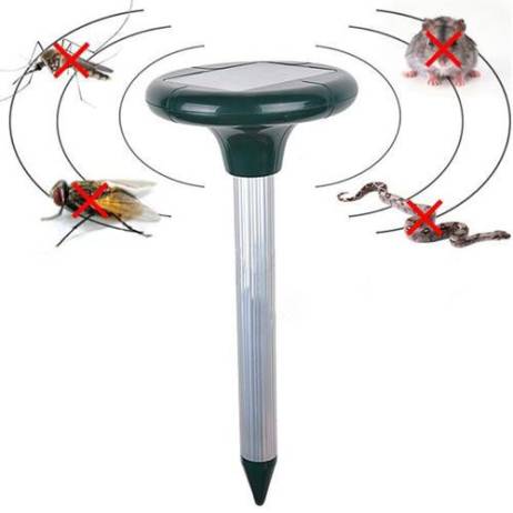Solar Power Ultrasonic Gopher Mole Snake Mouse Pest Repeller Control Garden Yard Free Shipping