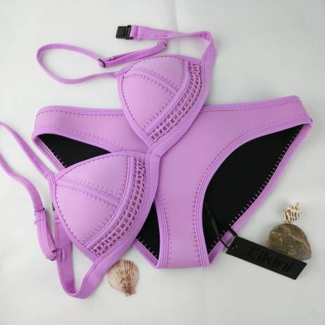 Swimwear Women Fashion Neoprene Bikini Woman New Summer 2016 Sexy Swimsuit Bath Suit Push Up Bikini set Bathsuit SC003