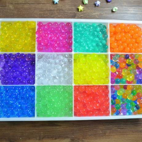 5 bags (500pcs)Crystal Soil Hydrogel Gel Polymer Water Beads Flower/Wedding/Decoration Maison Growing Water Balls Big Home Decor