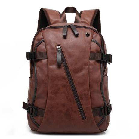 2016 Hot Sale Mix Cow Leather Backpack Men's Casual Backpack & Travel Bags Western College Style Backpacks Mochila Zip Men