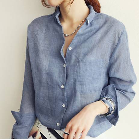 Vetement Femme Woman Clothes Womens Tops Fashion 2015 Blusas Femininas Women Blouses Linen Blouse White Shirt Plus Size Roupas