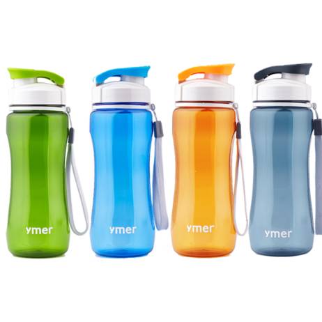 2016 New leak-proof simple design (560ml) fashion plastic water bottle brief portable sports sealed travel kettle