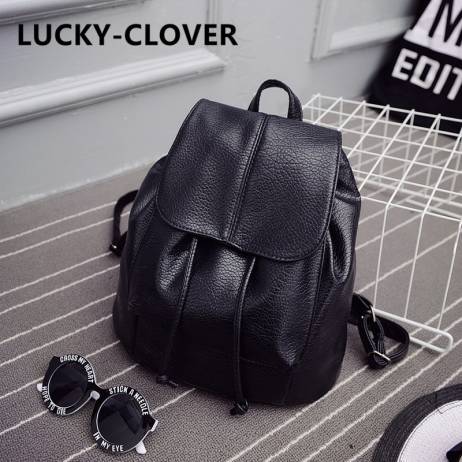 2016 summer new college wind schoolbag washed leather backpack woman Korean tidal fashion leisure travel bag Boutique backpacks