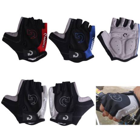 Cool Men Cycling Bicycle Bike Gloves Sports Half Finger Anti Slip Gel Gloves Plus Size S-XL 3 Colors NEW