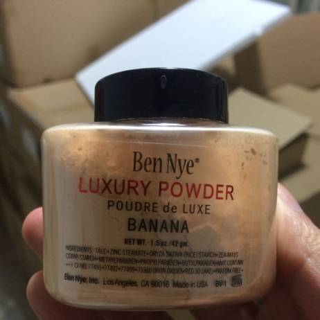 Authorised Ben Nye banana powder natural face loose waterproof brighten long-lasting luxury powder 1.5oz./ 42gm(1 pcs)1pcs