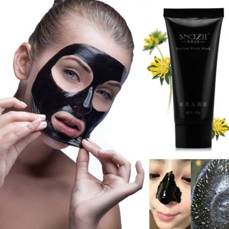 Suction Black Masks Deep Cleansing Purifying Remove Blackhead Nose Skin Care Mask Suction Whitening Mud Cream Black Head Pilaten