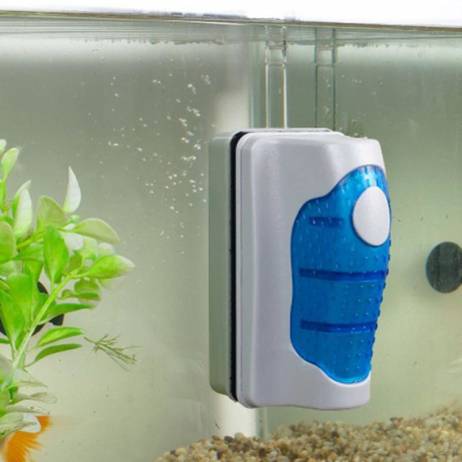 New Qualified Magnetic Brush Aquarium Fish Tank Glass Algae Scraper Cleaner Floating Curve Jan9