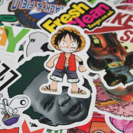 2016 new 50 pcs mixed decor jdm brand car sticker laptop snowboard luggage on car styling decal motorcycle doodle stickers