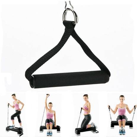 Hot 1 Piece Tricep Rope Attachment Bar Dip Station Resistance Fitness Exercise Gym Free Shipping