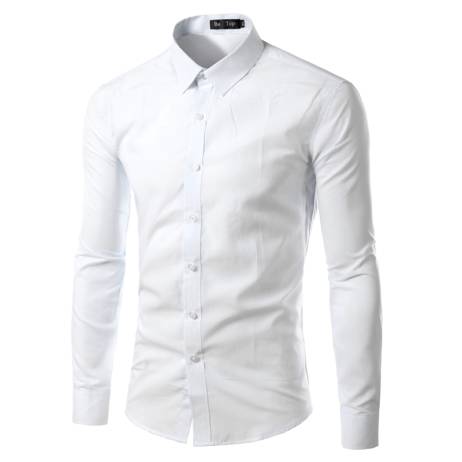 2015 Mens Slim fit Unique neckline stylish Dress long Sleeve Shirts Mens dress shirts 17colors ,size: M-XXXL 6492