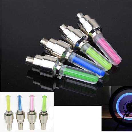 bike lights with no battery mountain road bike bicycle light lights LEDS Tyre Tire Valve Caps Wheel spokes LED Light BL0158