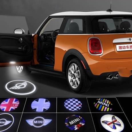 2pcs Mini Cooper One S R55 R56 R58 R59 R60 R61 F55 F56 Countryman Clubman Door laser l amp projector led lights car door light