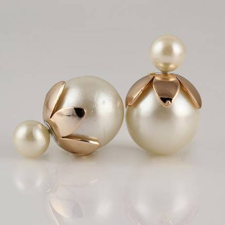 2016 Korea Fashion Jewelry Double Side Stud Earring 10 colors Small Earings Stud Earrings for Women Wedding Jewelry E1547-E1556