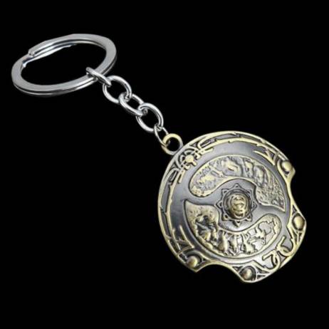 DOTA 2 Immortal Champion Shield Key Chain Aegis of Champions Car Key Chain For Men Jewelry Accessories Gift Wholesale