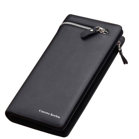 Hot!! Fashion Men Brand Design Leather Wallets Business Long Zipper Purse Honorable Clutch Coin Bag In Bag