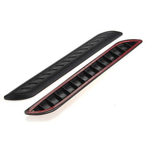 High Quality 2Pcs Plastic Black Rubber Bumper Corner Guard Protector For Car Auto Decoration Strip Free Shipping